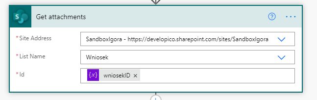 imagef - Zmiana nazwy załączników na liście SharePoint przy pomocy Power Automate